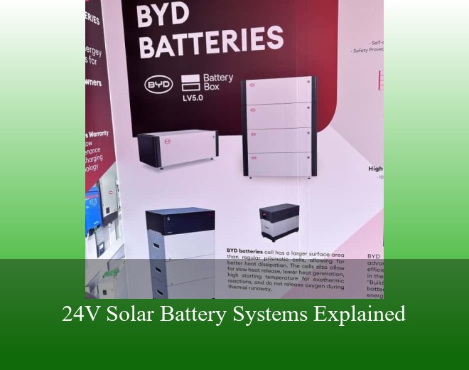 24V Solar Battery Systems Explained